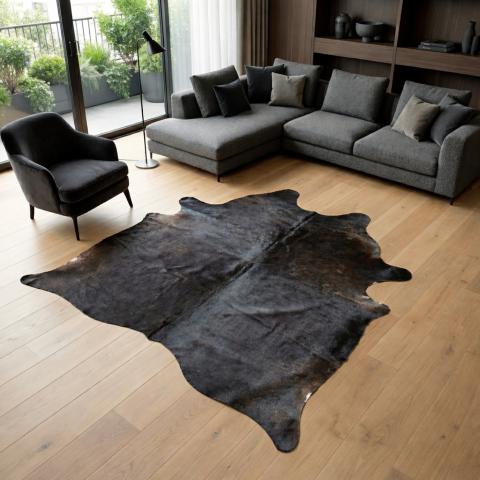 Tapis motif animalier PEAU A Noir