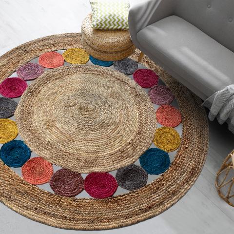 Tapis rond RONDA Multicolore