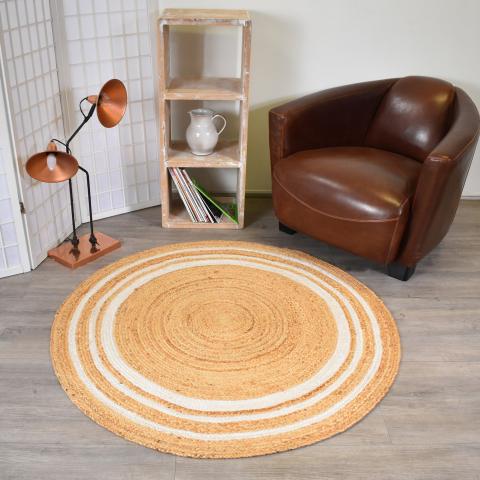 Tapis rond SUNNY L Beige