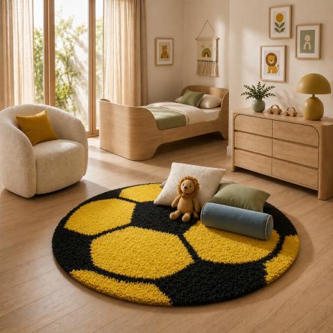 Tapis jaune SHAGGY FOOT Jaune