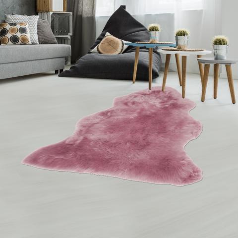 Tapis à poils longs MOUTON Rose