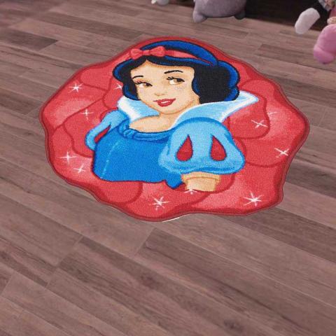 Tapis forme originale LYN48 BLANCHE NEIGE Rose