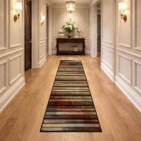 Tapis de couloir STRIPACT Multicolore
