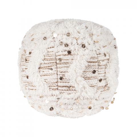 Tabouret décoratif ZAXI Crème