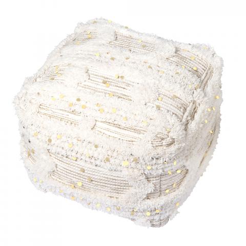 Tabouret décoratif ZAXI Crème