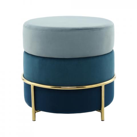 Tabouret décoratif ZADI Bleu