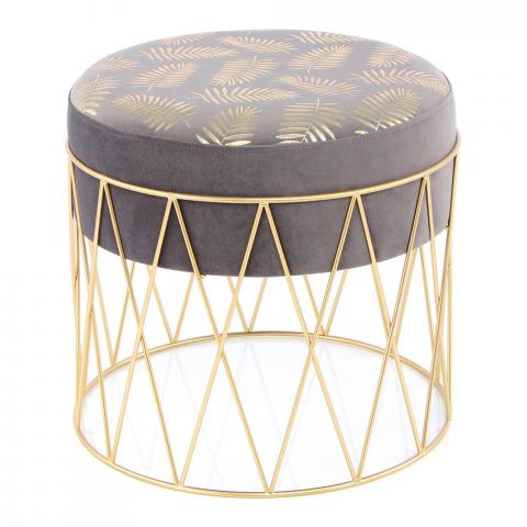 Tabouret décoratif ZAFA Gris