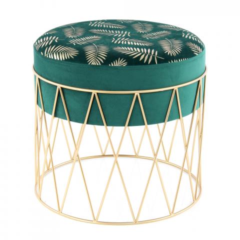 Tabouret décoratif ZAFA Vert