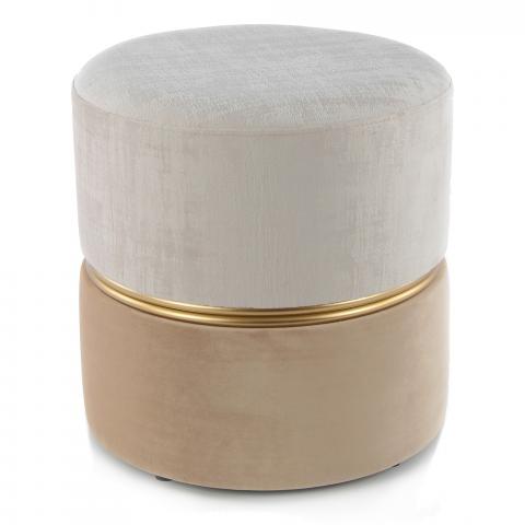 Tabouret décoratif ZAHA Beige