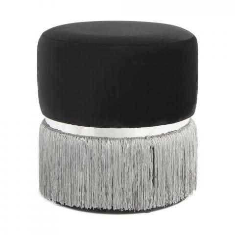 Tabouret décoratif ZAKE Noir