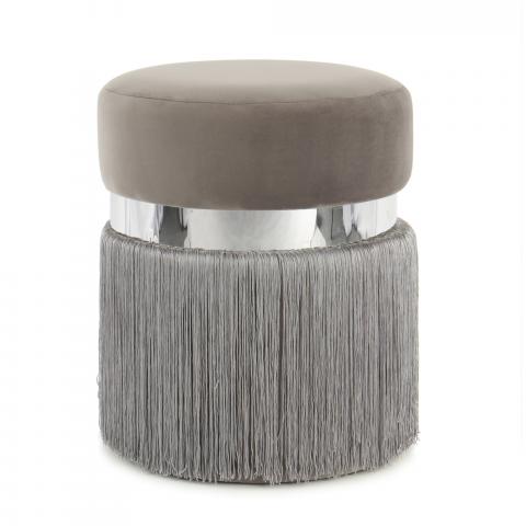 Tabouret décoratif ZALE Gris
