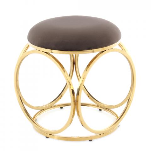 Tabouret décoratif ZAPE Marron