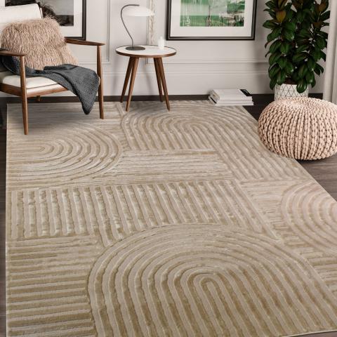 Tapis formes géométriques CERABI Beige