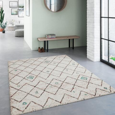 Tapis Berbère AMORE 2 Ecru
