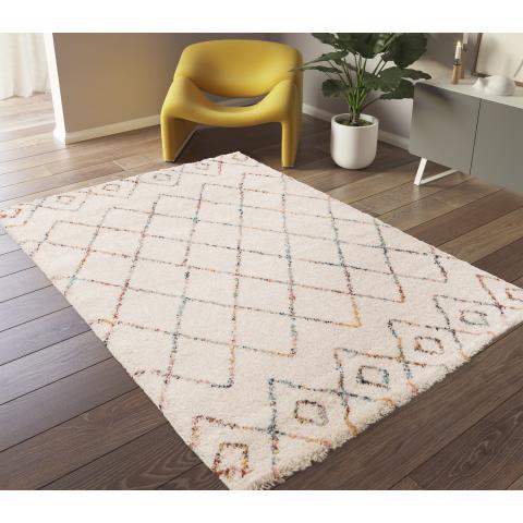 Tapis à poils longs AMORE 8 Crème