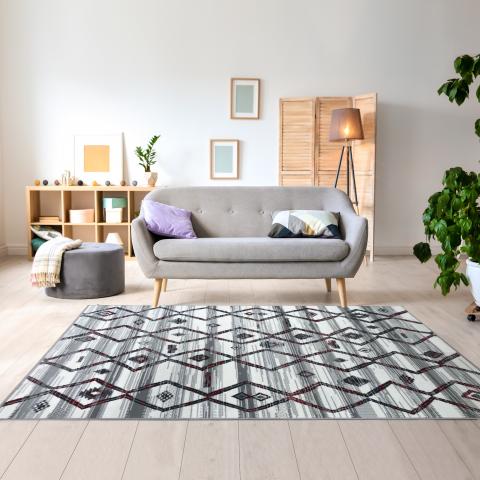 Tapis 60x110 cm LYN1 LABER Gris