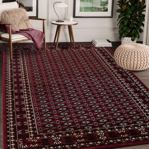 Tapis à poils ras BISKO 3 Rouge