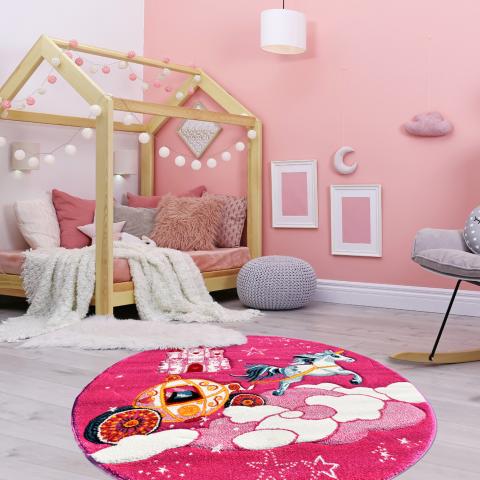 Tapis pour enfant LYN8 CHATOLI Rose