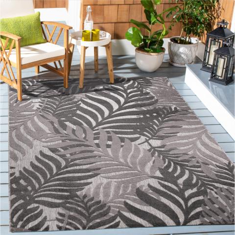 Tapis d'extérieur fait à la machine CHIMEK Gris
