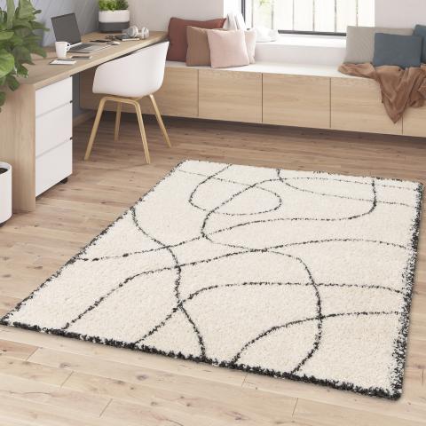 Tapis à poils longs CROMA 10 Beige