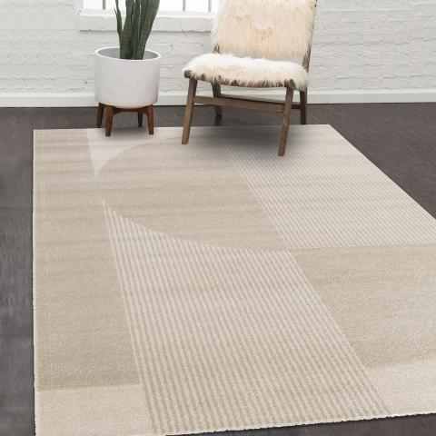 Tapis formes géométriques CONTUNI Beige