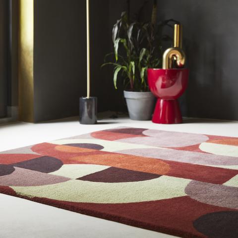 Tapis naturel COSMO Rouge