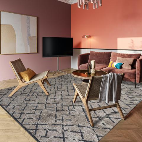 Tapis kilim CRISTYEL Gris
