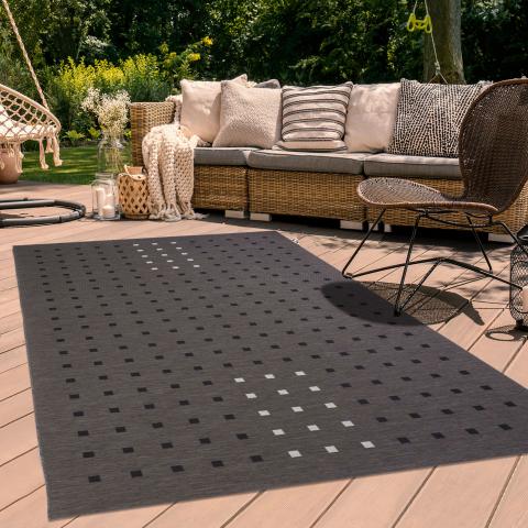 Tapis d'extérieur fait à la machine BLICBLOCK EX Gris