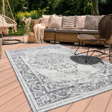 Tapis argent LYN2 AP REVERSIBLE Argent