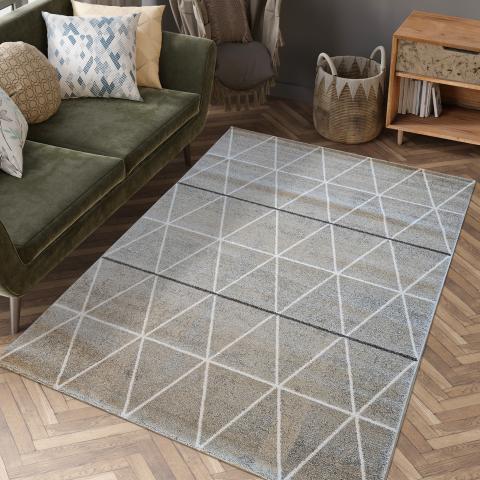 Tapis 60x110 cm LEYSAN Gris