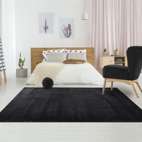 Tapis de couloir LYN10 LAVABLE Noir