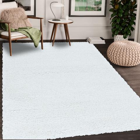 Tapis de bain noir et blanc UNI B Blanc