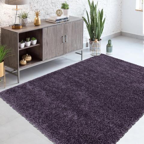Tapis à poils longs UNI I Violet