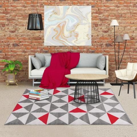 Tapis de couloir TRIANGAM Rouge