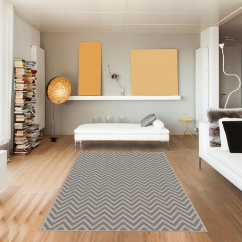 Tapis en viscose CHEVROL Gris