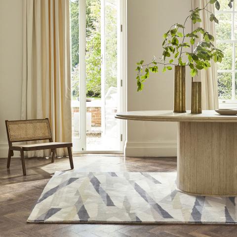 Tapis formes géométriques DEFFINITY Gris