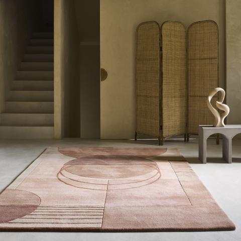 Tapis formes géométriques DELOLA Crème