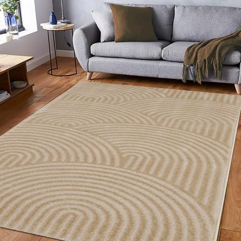 Tapis formes géométriques CEROTEA Beige