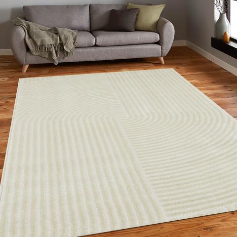 Tapis formes géométriques CEROTI Crème