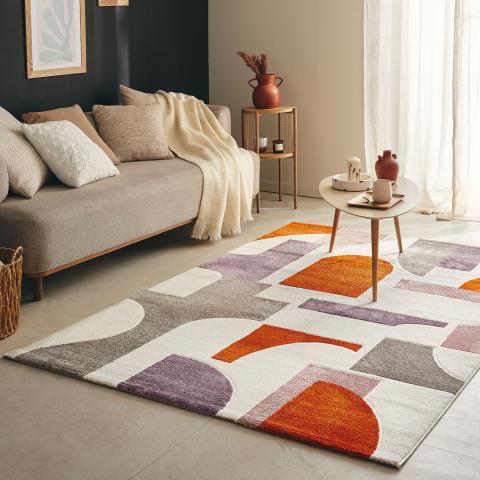 Tapis formes géométriques ECHO 3 Multicolore