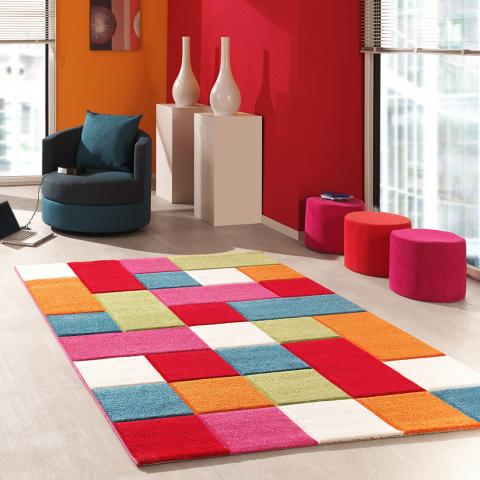 Tapis chambre bébé LYN8 KIDCAR Multicolore