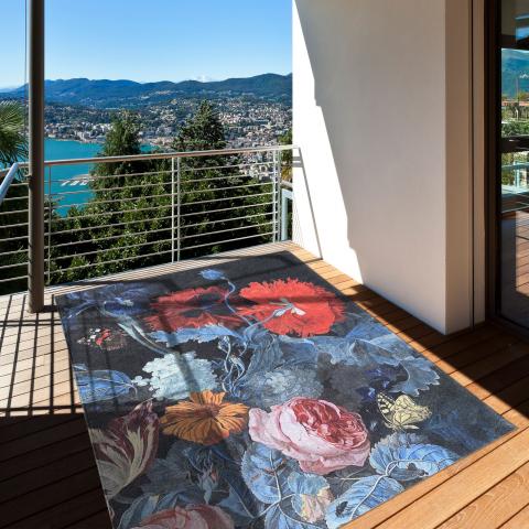 Tapis d'extérieur fait à la machine TURDA Multicolore