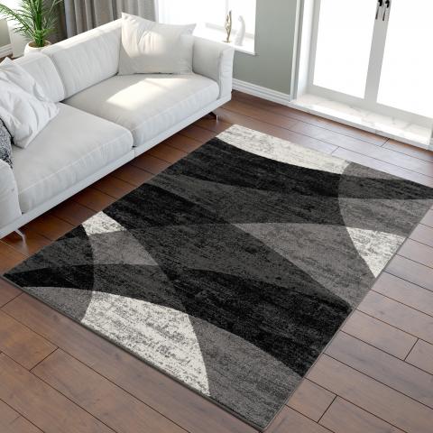 Tapis formes géométriques FALDO Noir