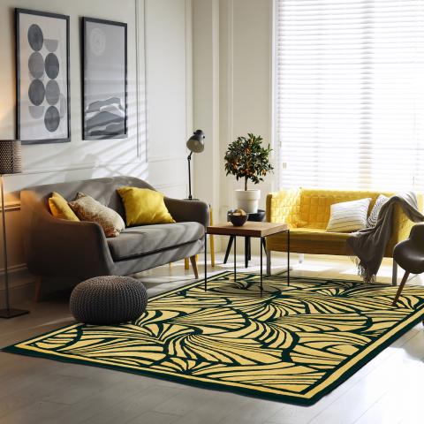 Tapis moderne FANS Or