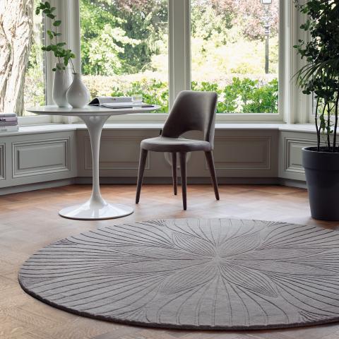 Tapis rond FOLIA Gris