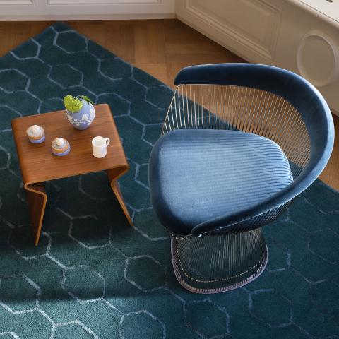 Tapis bleu et vert GIO Bleu