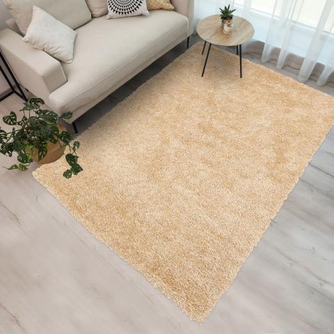 Tapis à poils longs GLAMOURA Beige