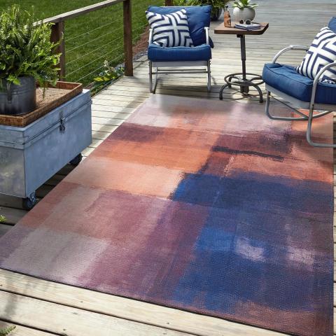 Tapis d'extérieur fait à la machine HOMAR Marron
