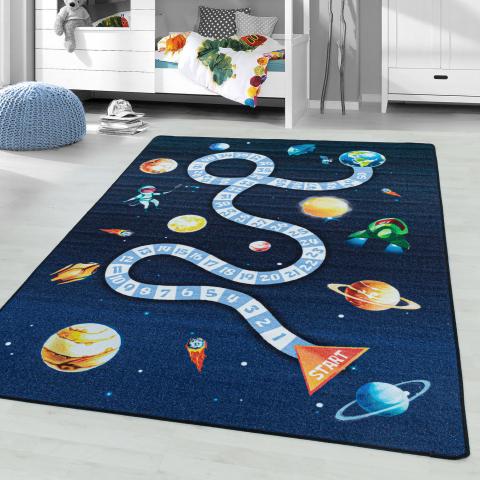Tapis pour enfant KIDATU Bleu