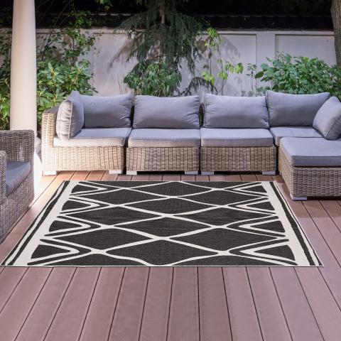 Tapis Berbère LYN2 F REVERSIBLE Noir